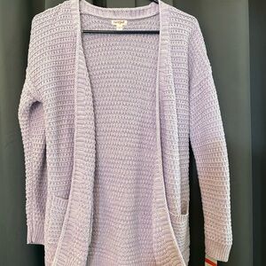 Cat & Jack Lavender Cardigan Sweater